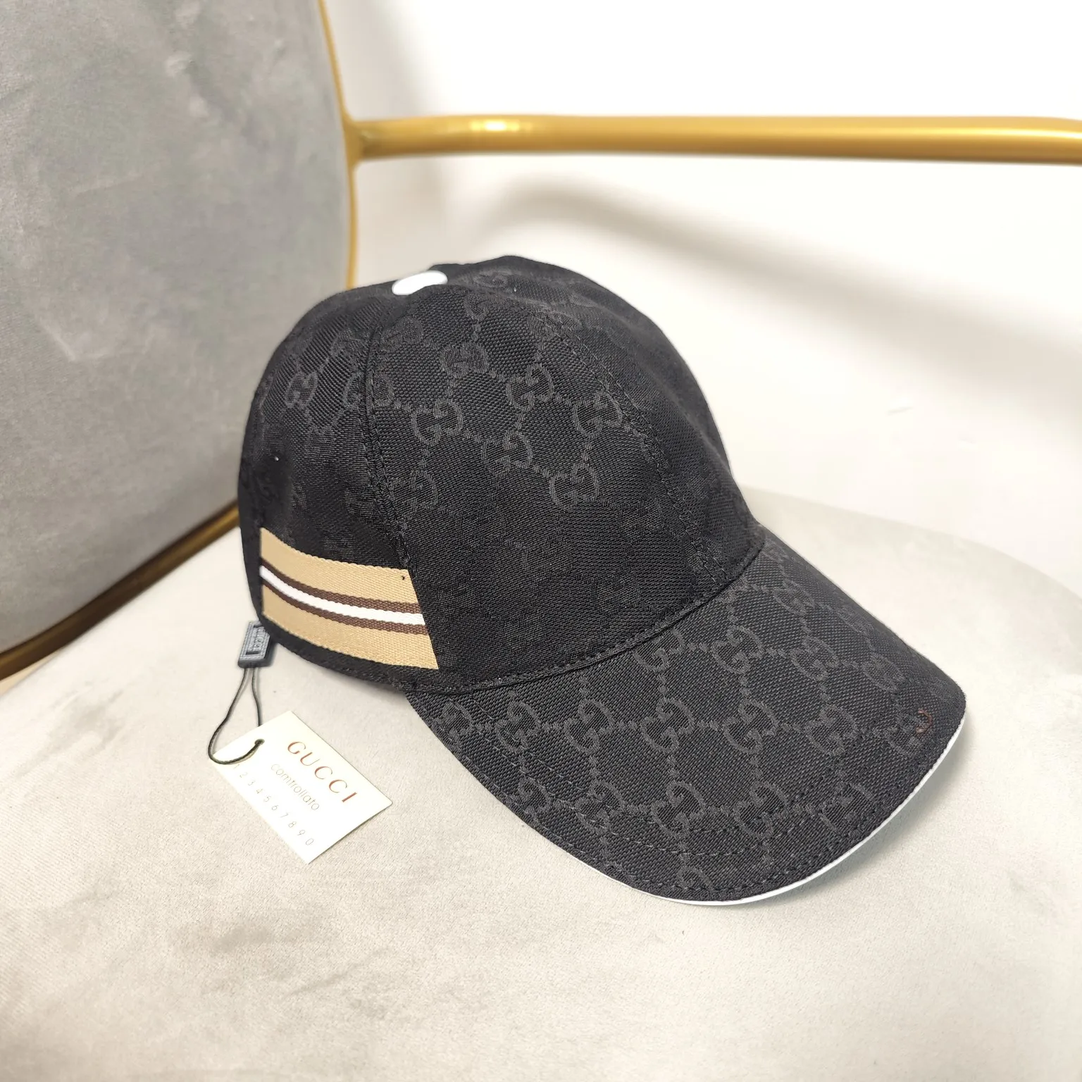 New style-GUCCI high version original single pair flower baseball cap