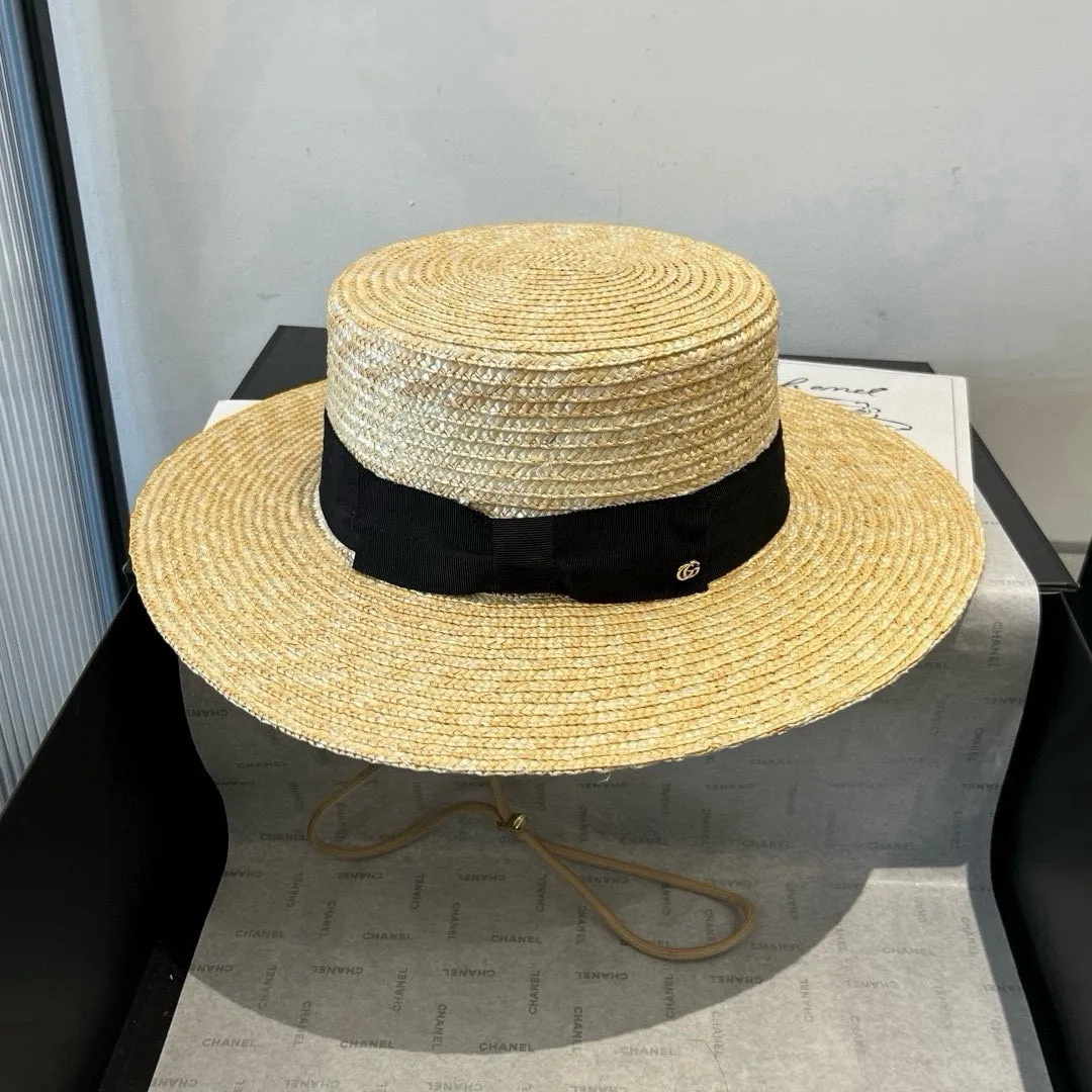 💰160¥ Gucci flat-top straw hat. Advanced customization