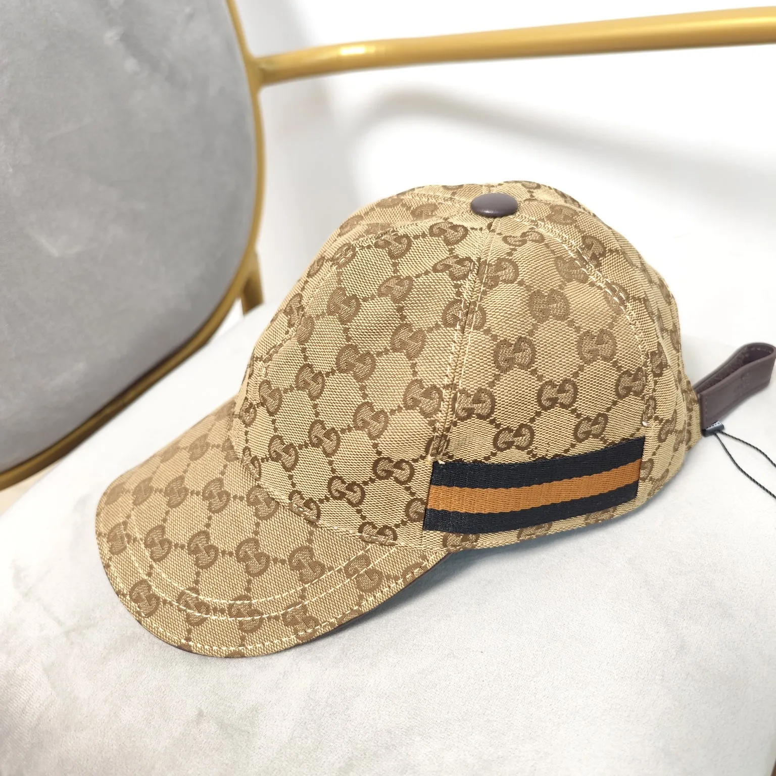 New style-GUCCI high version original single pair flower baseball cap new