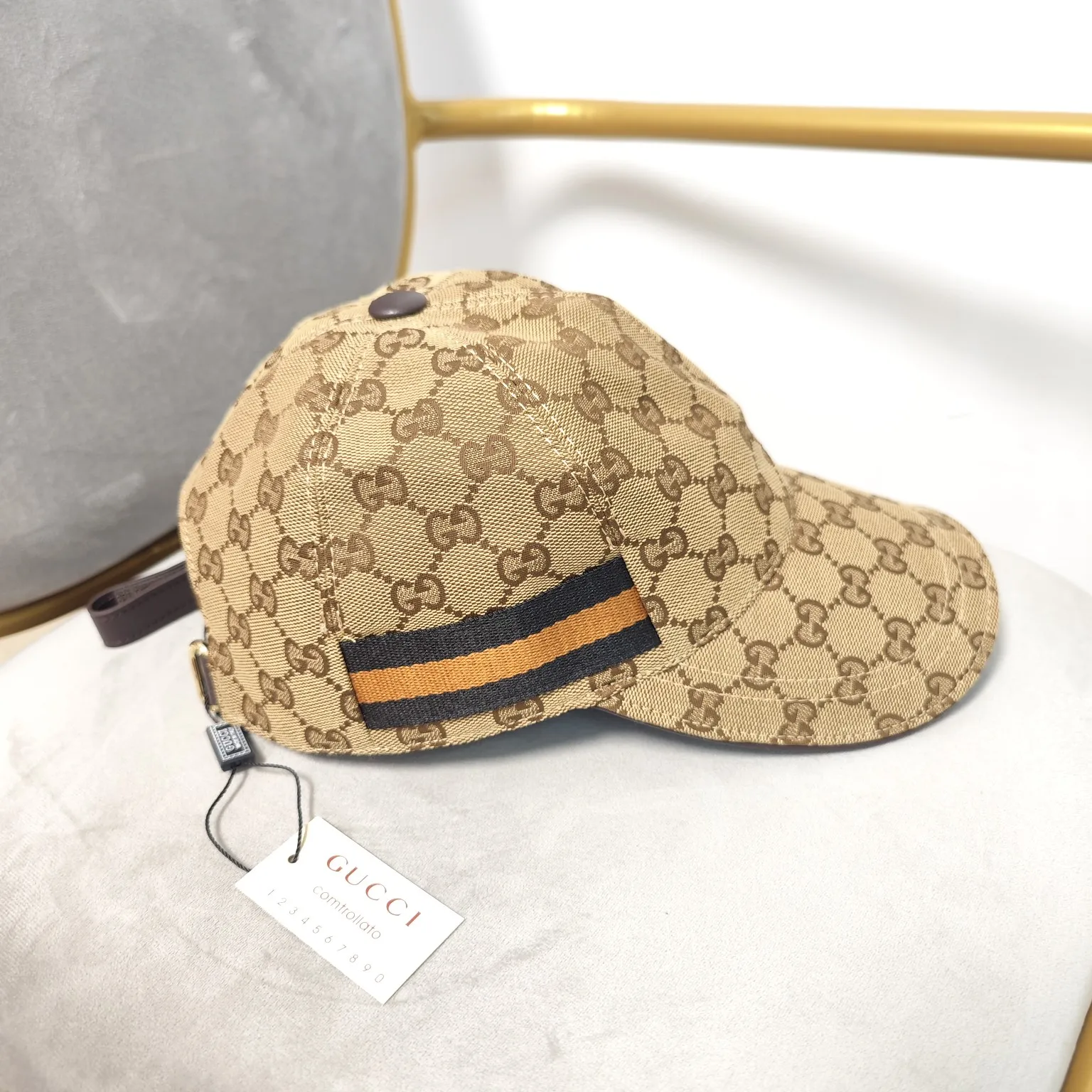 New style-GUCCI high version original single pair flower baseball cap new