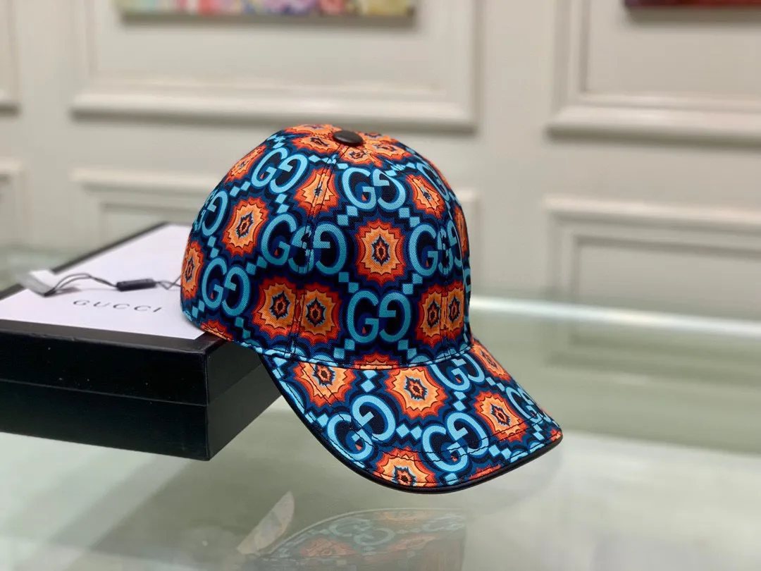 🉐100 Gucci 2022 new styles released! Gucci (Gucci) new original baseball cap, double G print, counter 1:1, imported canvas + first-layer cowhide, popular on behalf of purchase, versatile style for men and women, great quality! The basic head circumference is 56cm, and the patch is adjustable.