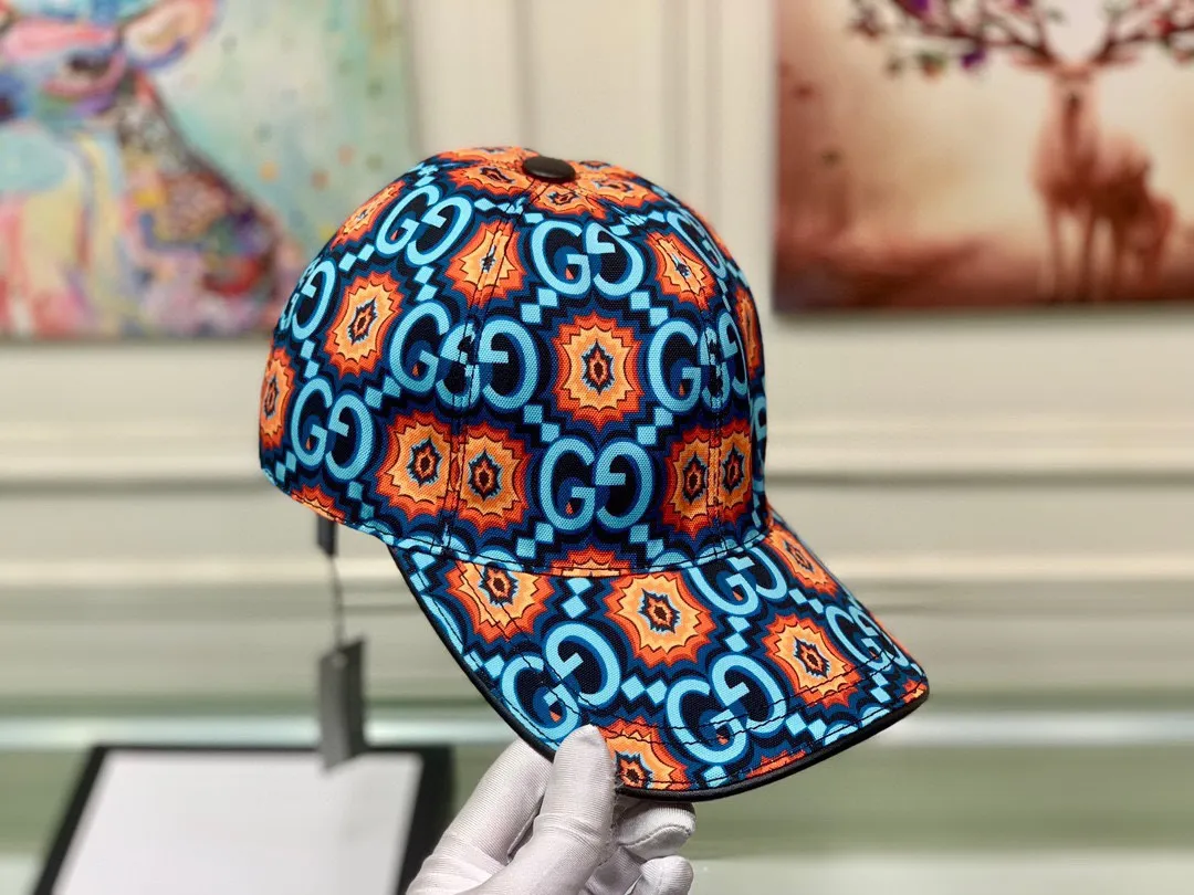 🉐100 Gucci 2022 new styles released! Gucci (Gucci) new original baseball cap, double G print, counter 1:1, imported canvas + first-layer cowhide, popular on behalf of purchase, versatile style for men and women, great quality! The basic head circumference is 56cm, and the patch is adjustable.