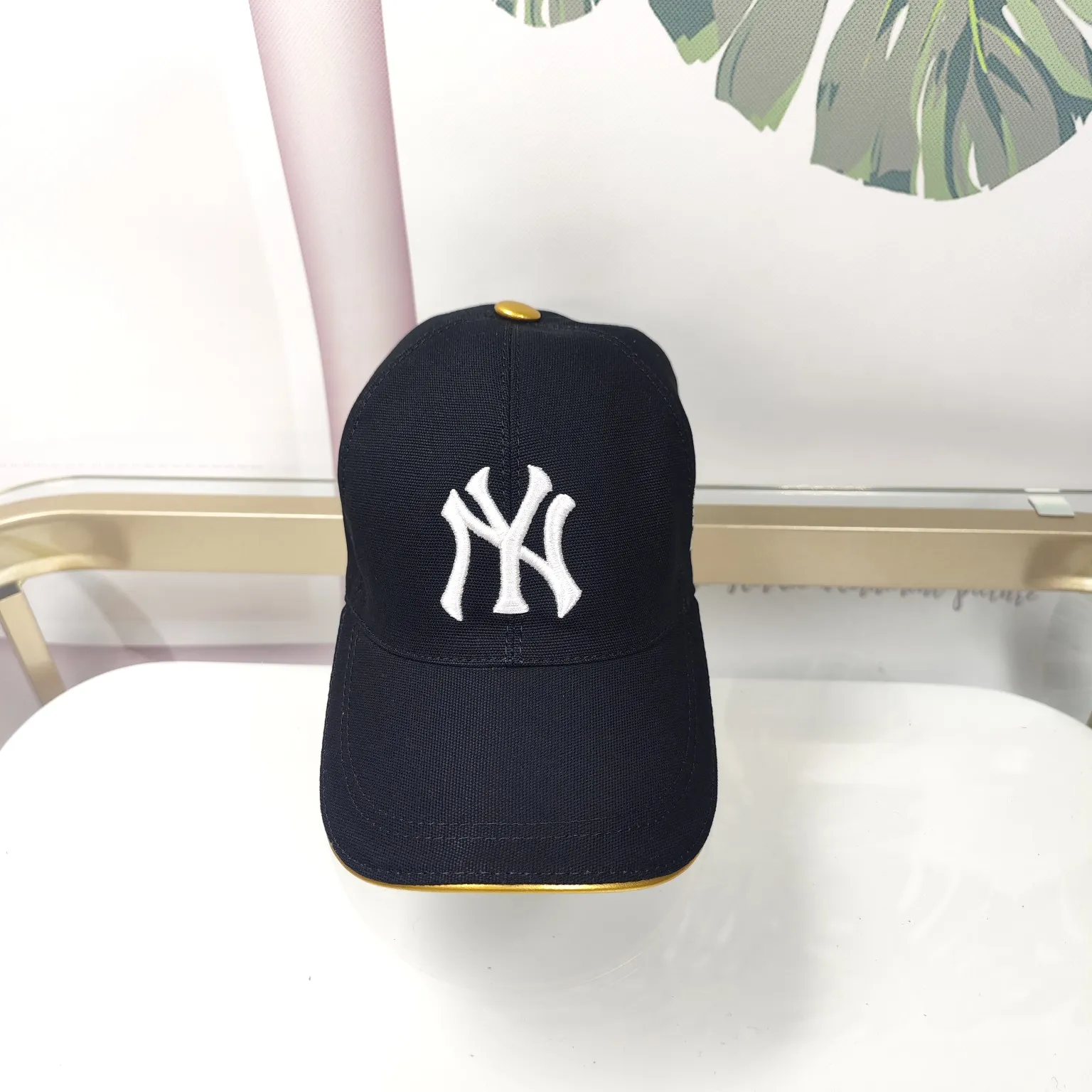 Batch 90, high quality, GUCCI co-branded NY high version original single embroidery🦋Butterfly official website same baseball cap
