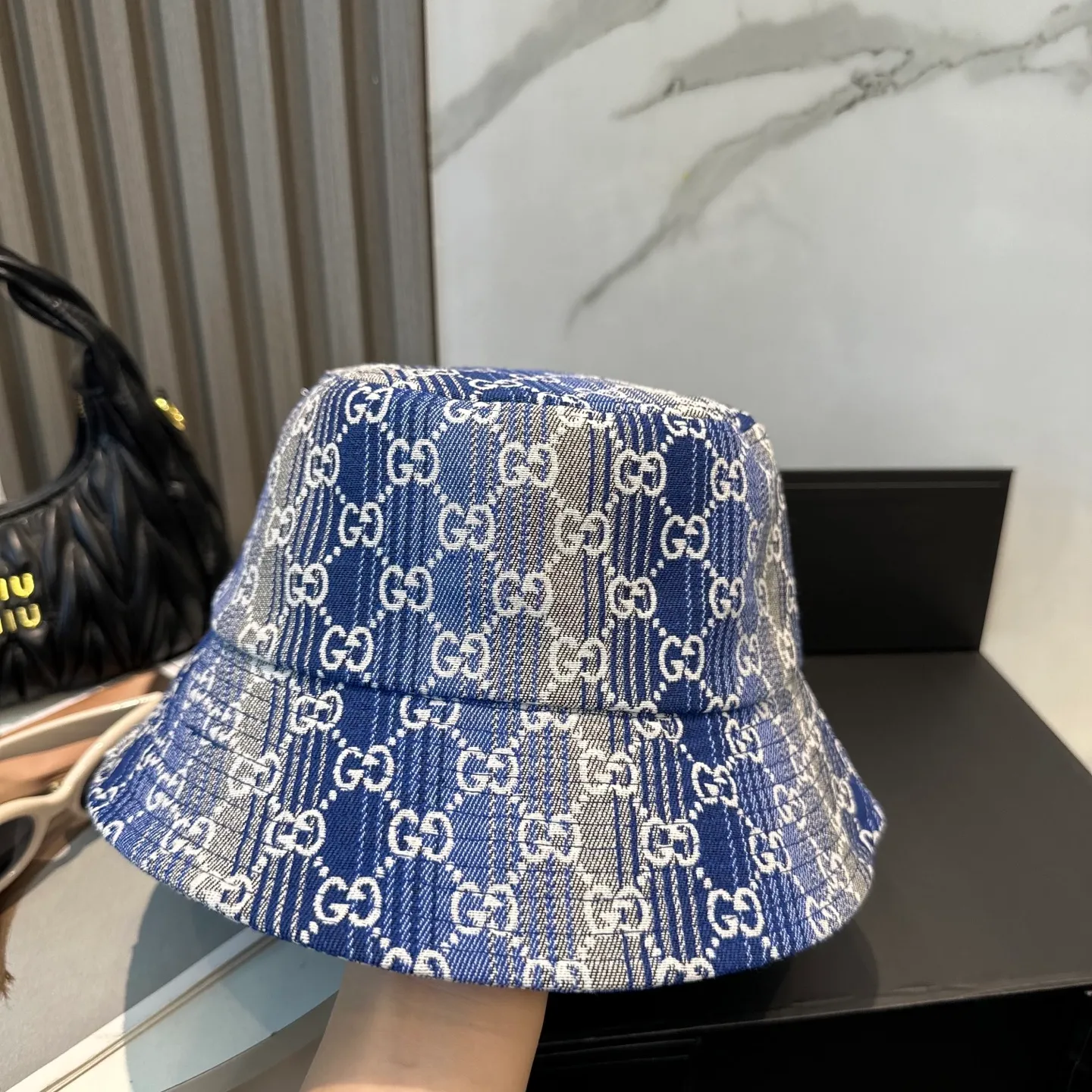 P70 GUCCI 2025 counter new jacquard fisherman hat, very trendy! Casual and sports style, classic production, super easy to match! Look small