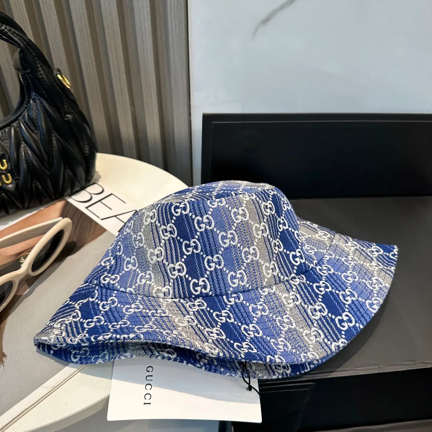 P70 GUCCI 2025 counter new jacquard fisherman hat, very trendy! Casual and sports style, classic production, super easy to match! Look small