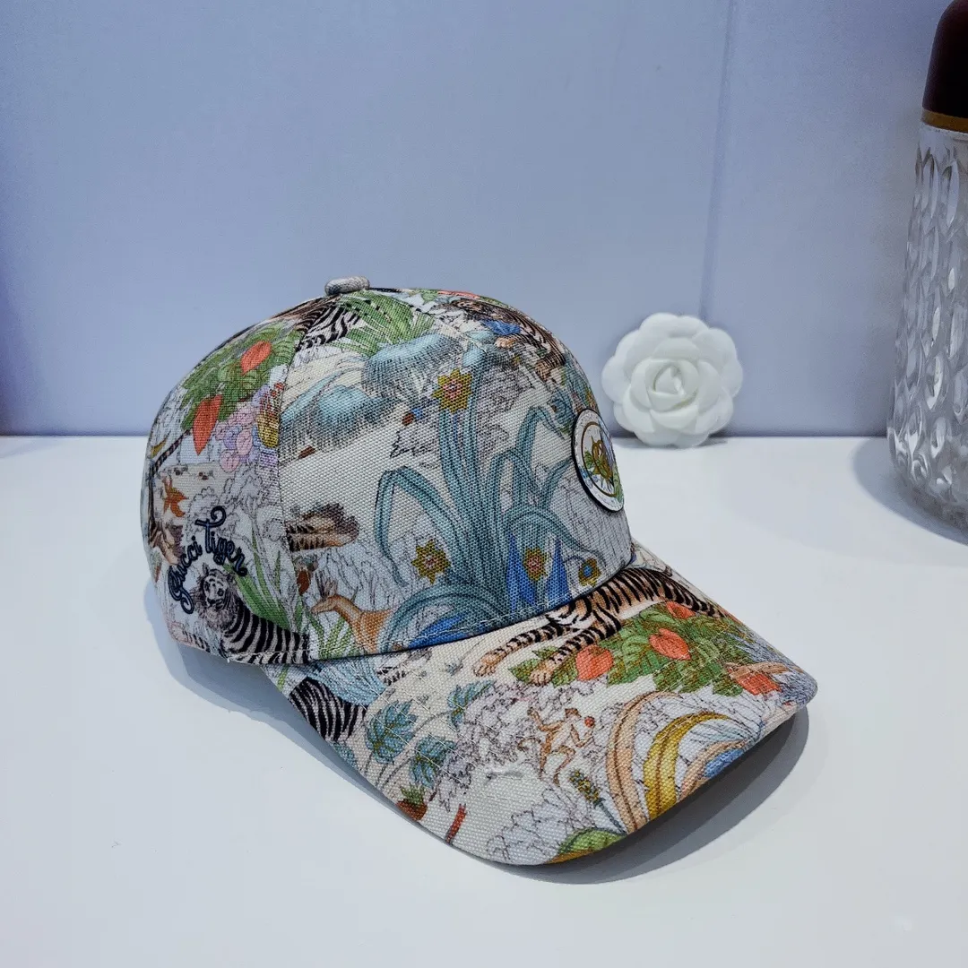 P70 [GUCCI Gucci] 2022 spring and summer new counter synchronized tiger pattern versatile baseball cap, new model shipped, big brands out on the street, perfect for matching clothes! Everyone must enter!