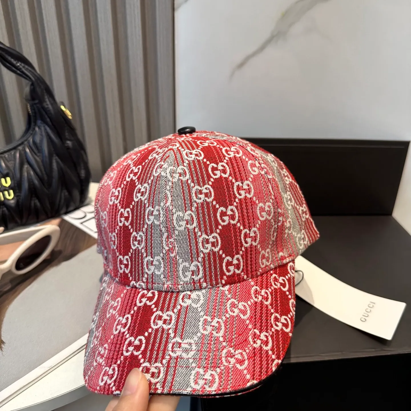 P66 GUCCI Gucci 2025 counter new jacquard baseball cap🧢very trendy! Casual and sports style, classic production, super easy to match! Look small