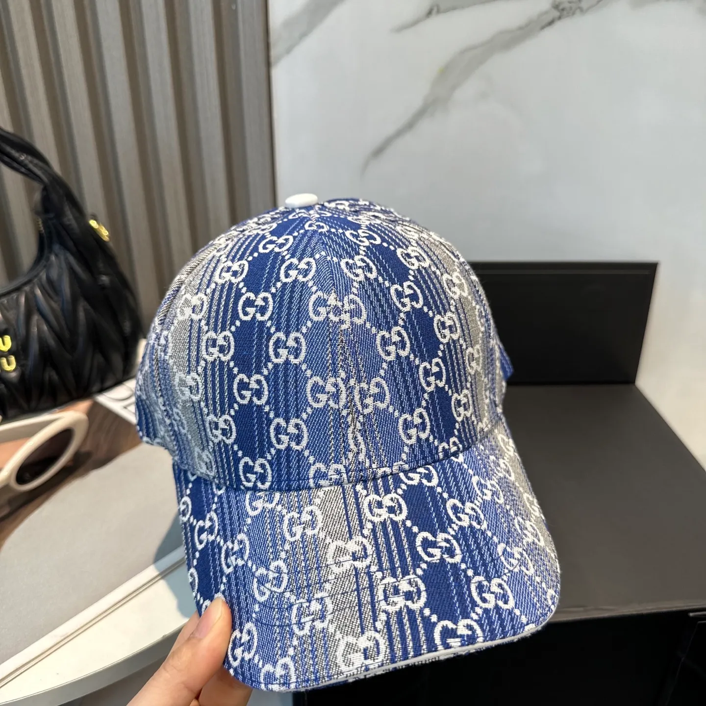 P56 GUCCI Gucci 2025 counter new jacquard baseball cap🧢very trendy! Casual and sports style, classic production, super easy to match! Look small