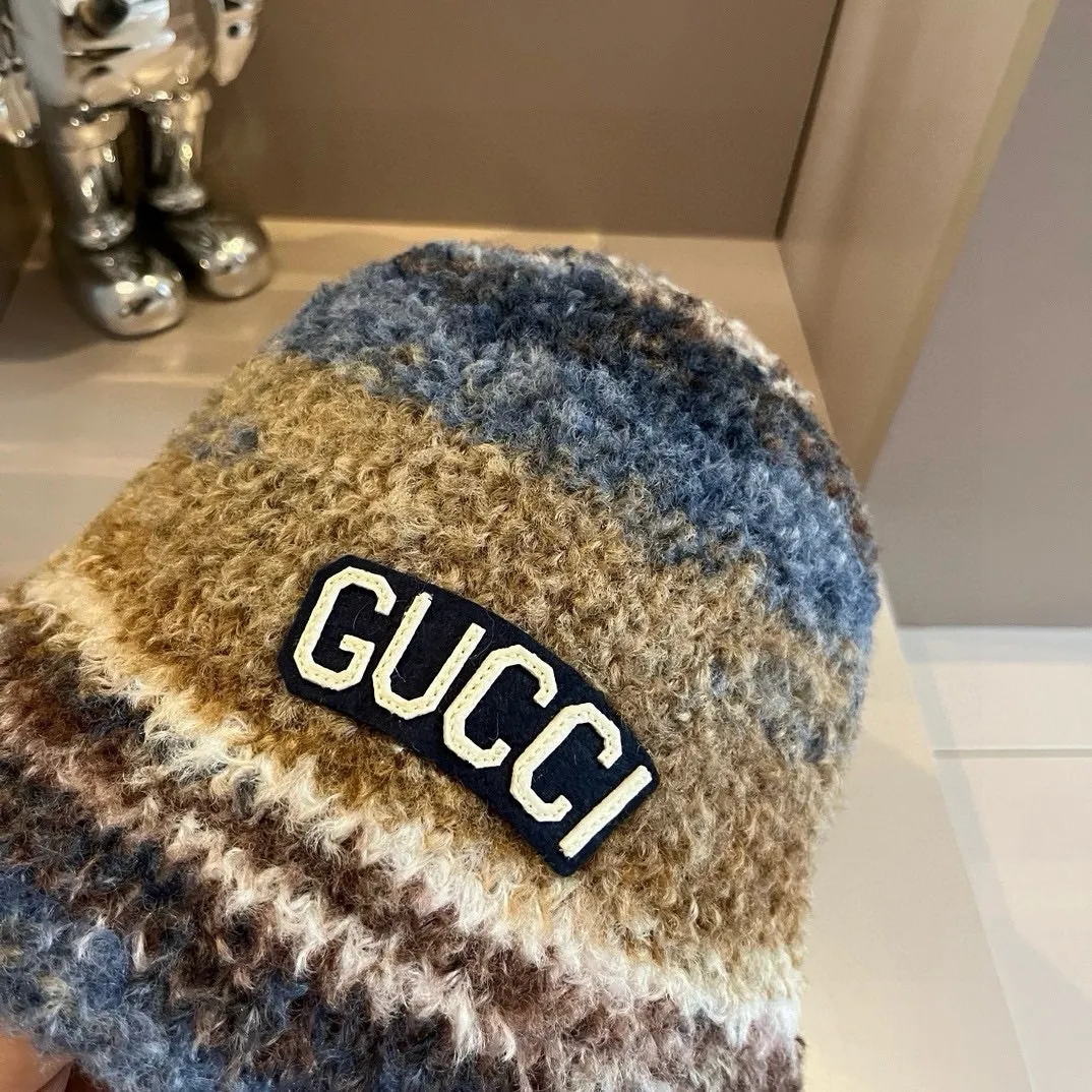 💰90¥ Gucci new lamb wool bucket hat, head circumference 57vm