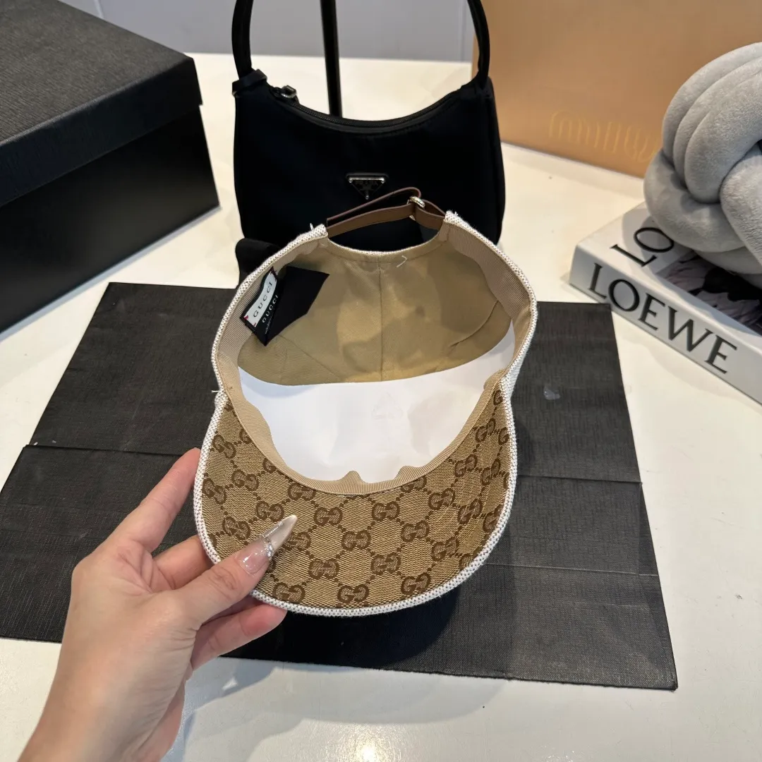 P60 GUCCI Gucci 2025 counter new simple embroidered fisherman hat, very trendy! Casual and sports style, classic production, super easy to match!