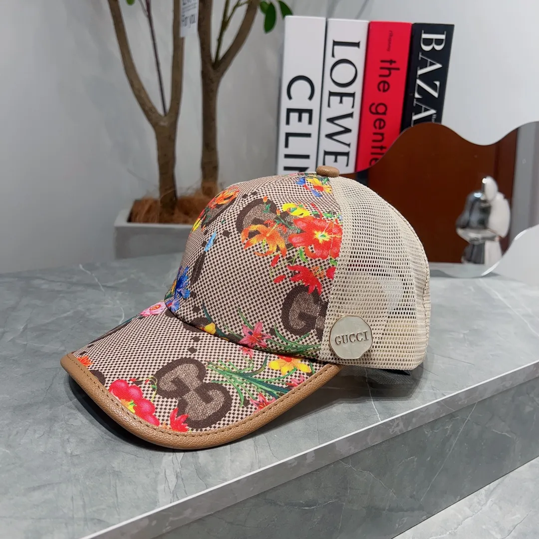 🉐60💰 🧢GUCCI Gucci 🧢 Summer breathable mesh cap, high version baseball cap, using high-end bottom, single quality,