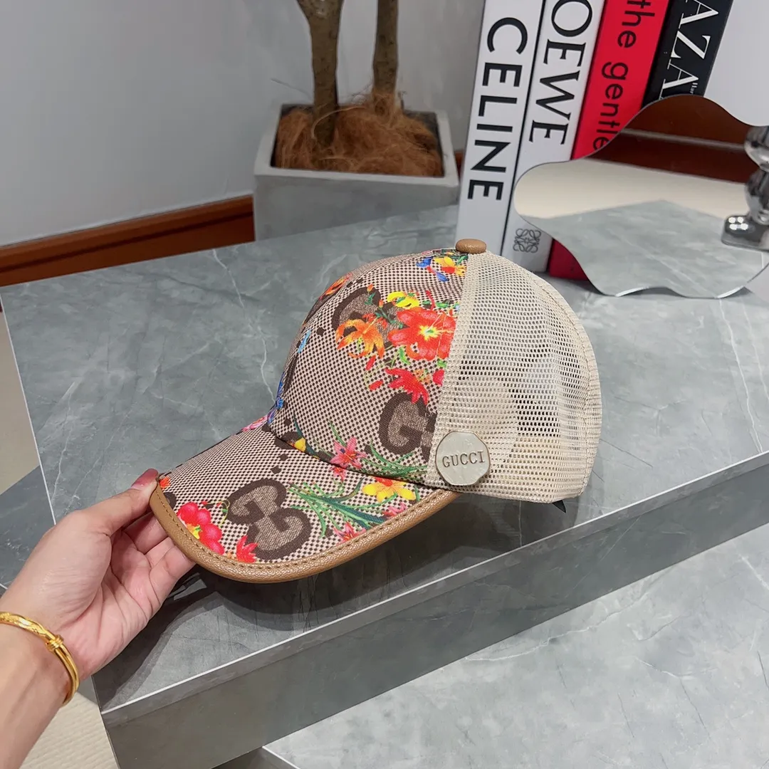 🉐60💰 🧢GUCCI Gucci 🧢 Summer breathable mesh cap, high version baseball cap, using high-end bottom, single quality,