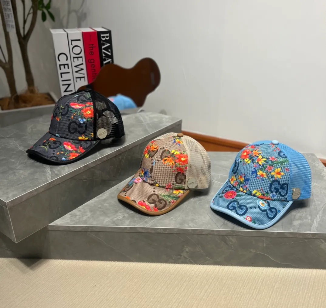🉐60💰 🧢GUCCI Gucci 🧢 Summer breathable mesh cap, high version baseball cap, using high-end bottom, single quality,
