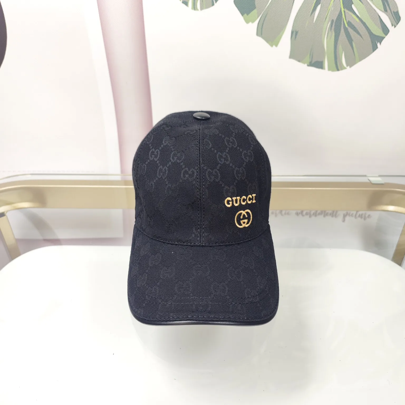 Batch 90 GUCCI--high version small letters embroidered official website same style baseball cap