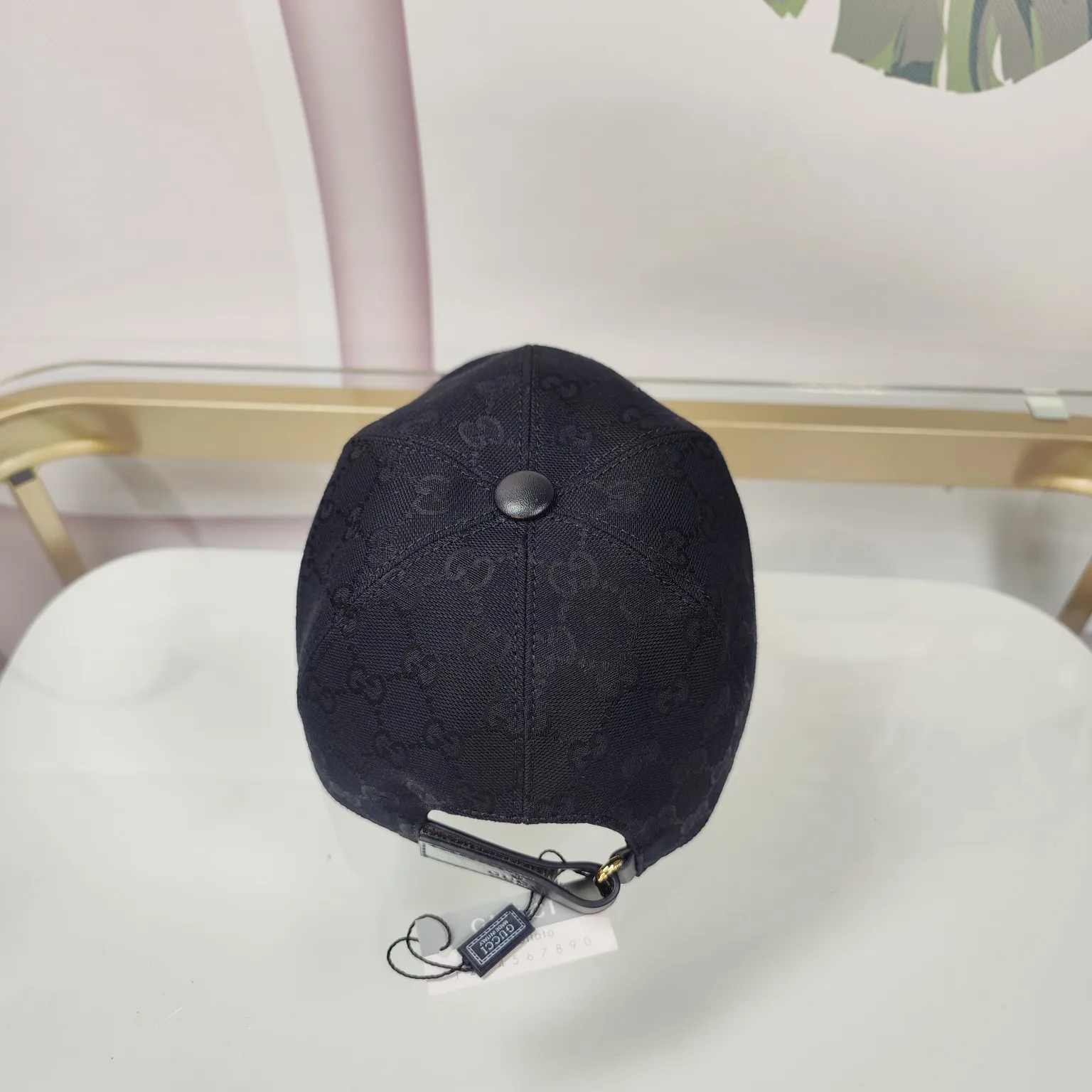 Batch 90 GUCCI--high version small letters embroidered official website same style baseball cap