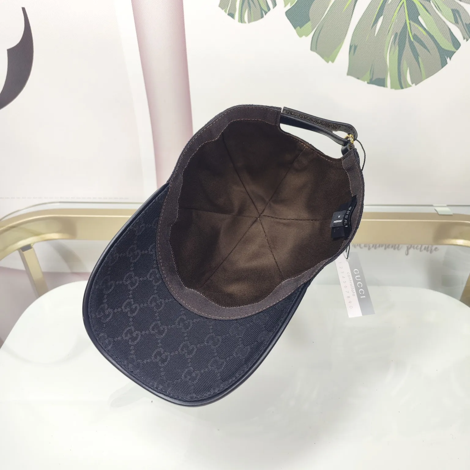 Batch 90 GUCCI--high version small letters embroidered official website same style baseball cap