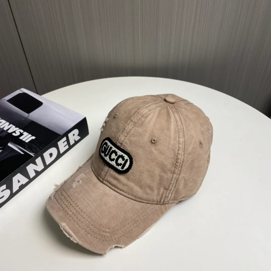 P56 Gucci～25 new spring model, simple and high-end baseball cap, new process washing, retro color, customized version!