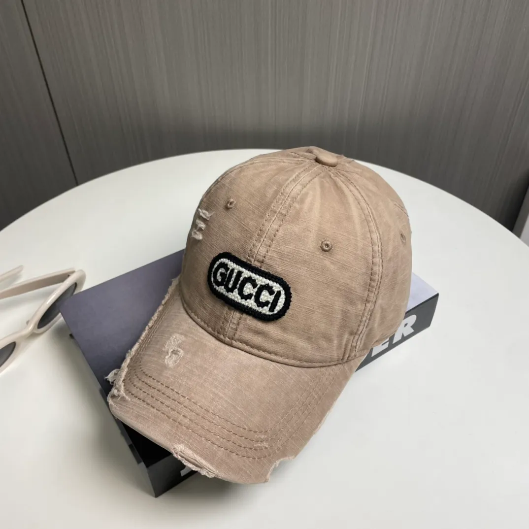 P56 Gucci～25 new spring model, simple and high-end baseball cap, new process washing, retro color, customized version!