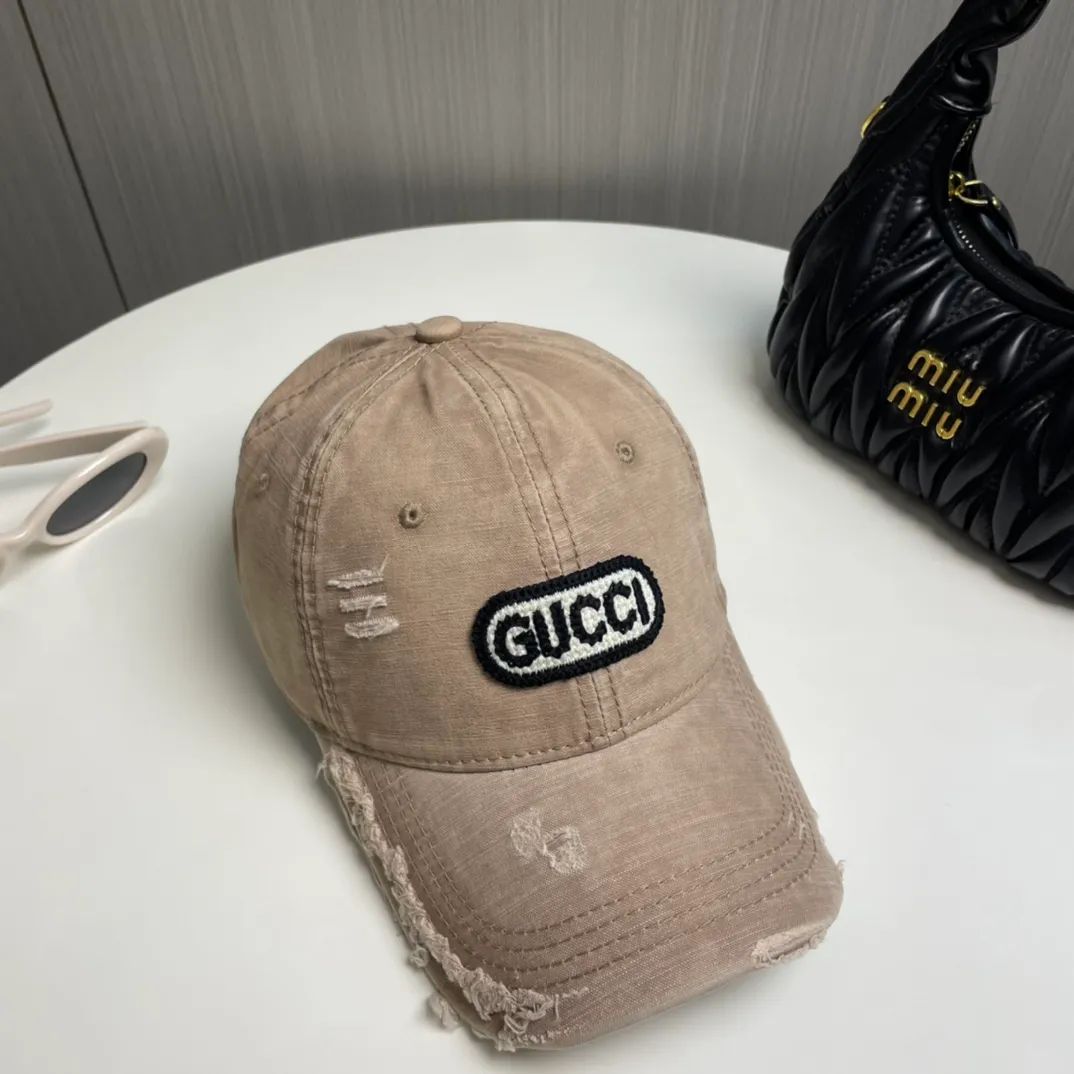 P56 Gucci～25 new spring model, simple and high-end baseball cap, new process washing, retro color, customized version!