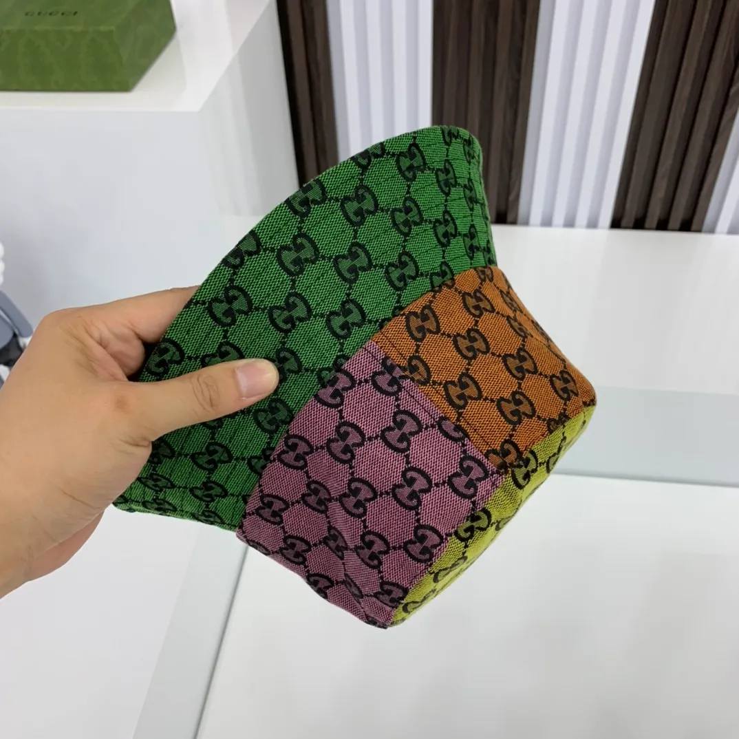 p90 Gucci limited edition GG multicolor bucket hat by Kamura 2021 Gucci launches the "limited edition" GG multicolor spring and summer series, which is a series of colors~, I feel that the quality and style are really a rainbow🌈The colors are all good, full of summer colors!