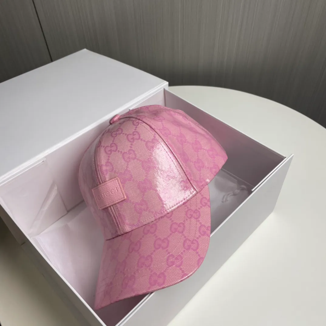 P60【GUCCI】🌸2024 official website is online simultaneously🎊 Korean version of the new British classic casual atmosphere customized model 1:1 original quality unisex baseball cap Meibang three-dimensional printed geological fabric high version quality🔥🔥🔥