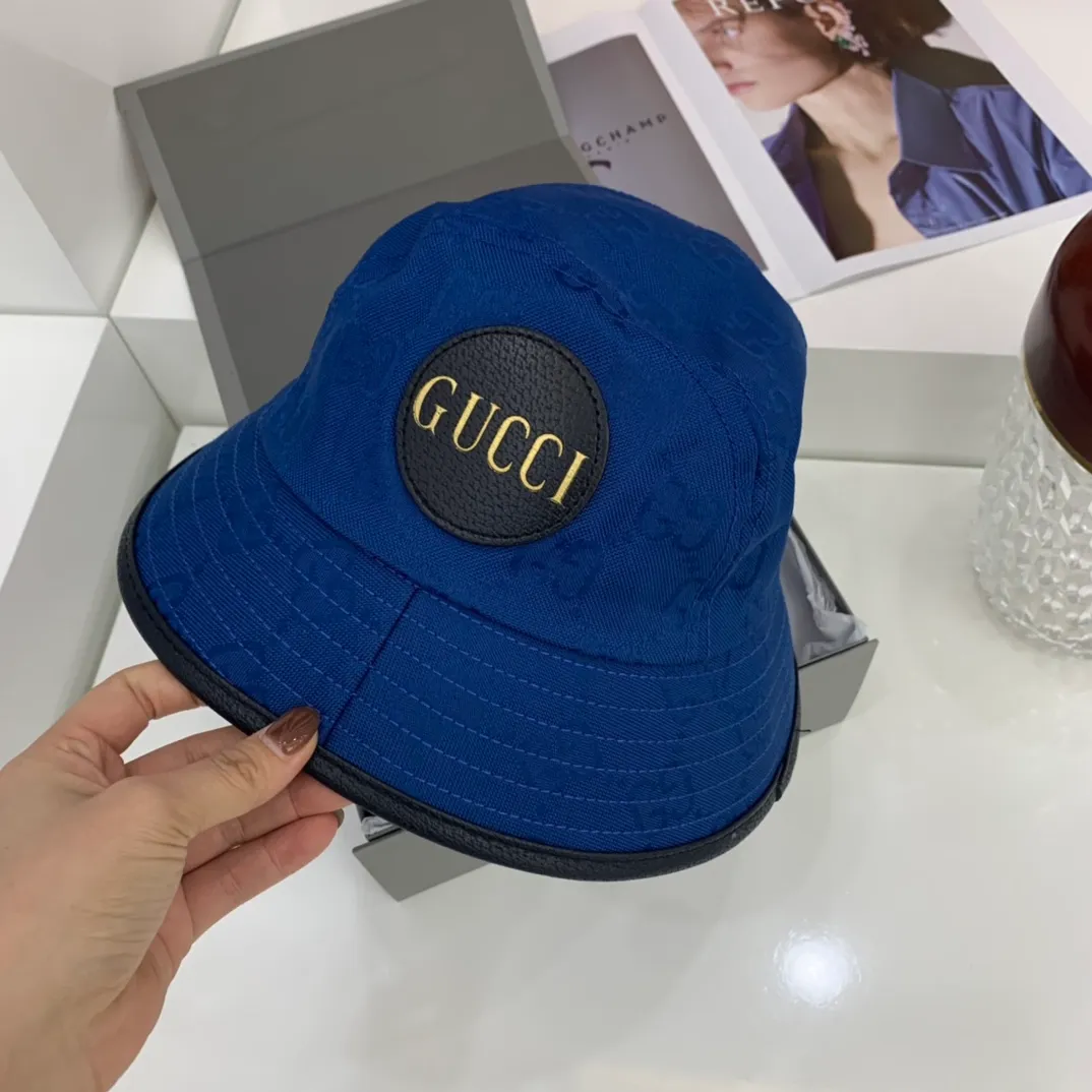 P80 counter synchronization GUCCI super popular fisherman hat, stylish and versatile, practical ~ GG presbyopic design, classic style will last forever, never tire of it, new colors and new technology, laser-like fabrics, high-end colors that will warm you🙅‍♂ High style matching items!