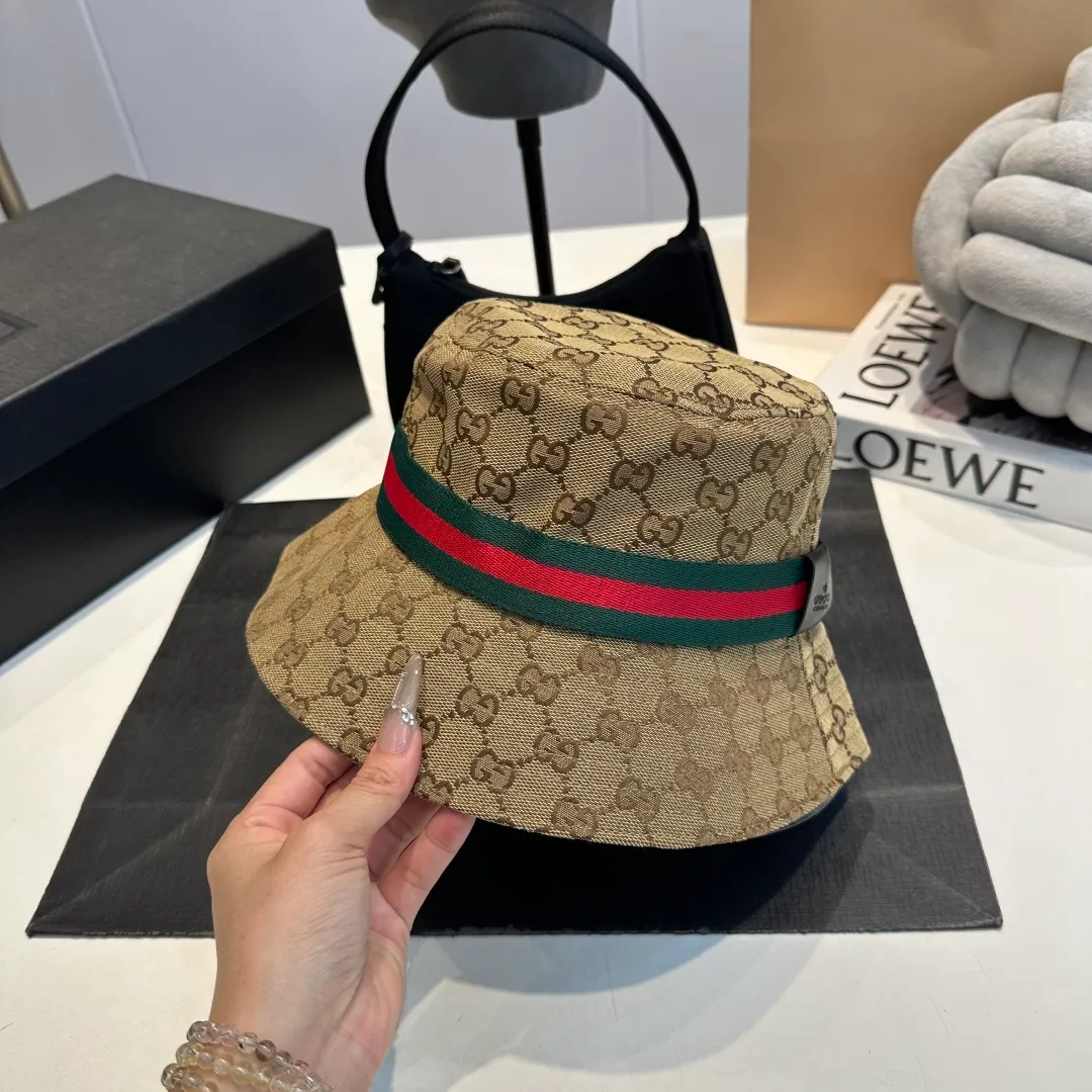 P60 GUCCI 2025 counter new jacquard denim fisherman hat, very trendy! Casual and sports style, classic production, super easy to match! Look small