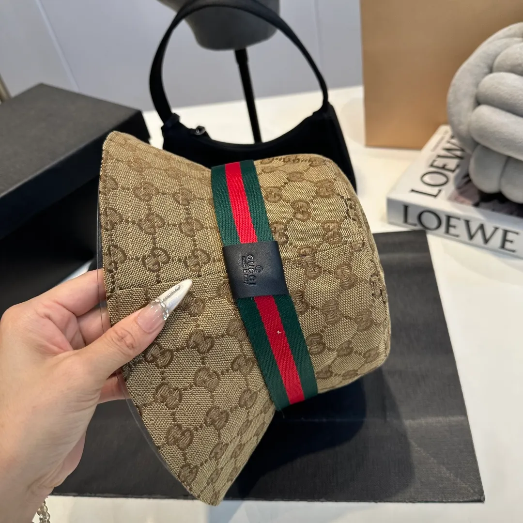 P60 GUCCI 2025 counter new jacquard denim fisherman hat, very trendy! Casual and sports style, classic production, super easy to match! Look small