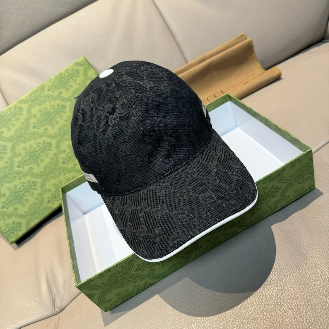 p90, Gucci (Gucci) new spring and summer original baseball cap, logo webbing, 1:1 mold customization, original canvas + first-layer cowhide, popular purchasing agent, versatile style for men and women, great quality! The basic head circumference is 56cm, and the patch is adjustable.