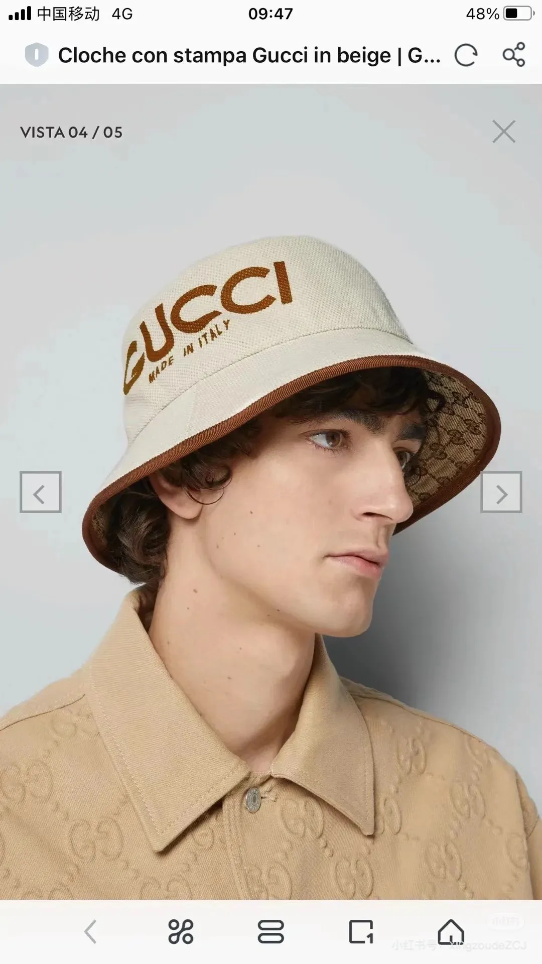 P64💛 Comes with dust bag [GUCCI] 2025 new double-sided counter bucket hat, new model shipped, big-name models are super easy to match, hurry up and get it!