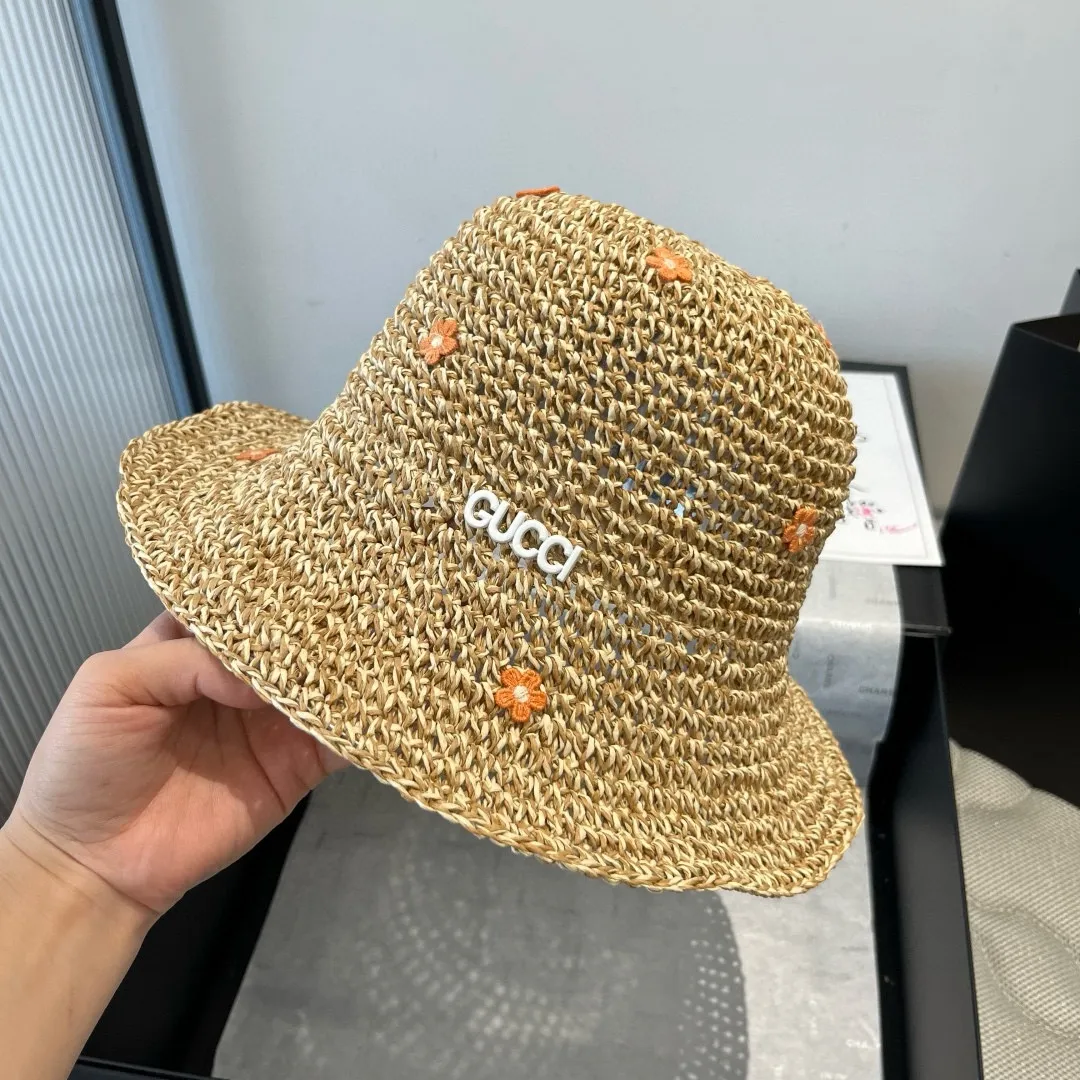 💰110¥ Gucci new straw hat, foldable