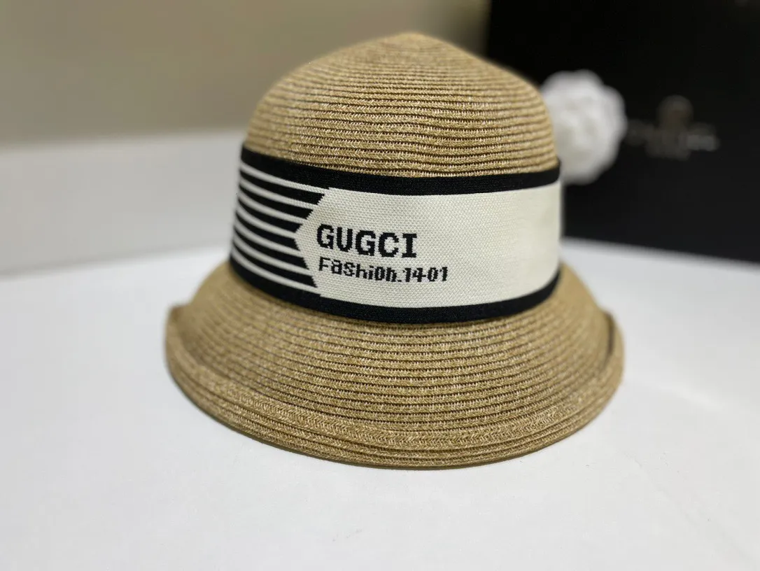Inquiry with pictures, preferential treatment for large quantity. Gucci imported thin straw hat