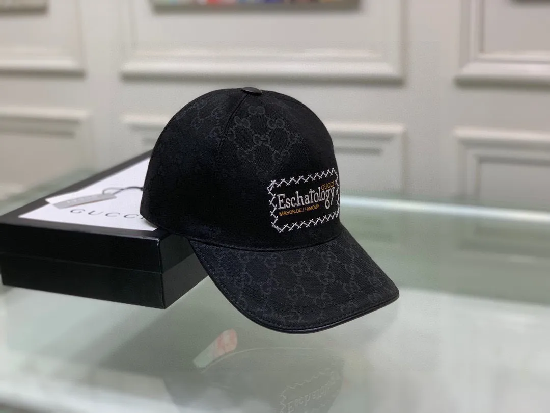 🉐120 new models shipped p, Gucci (Gucci) new original baseball cap, heavy embroidery, 1:1 mold customization, details comparable to counters, original canvas fabric + first layer of cowhide, pure cotton lining, great quality! The first choice for handsome men and beautiful women, fashionable and versatile. Basic head circumference 56, adjustable patch