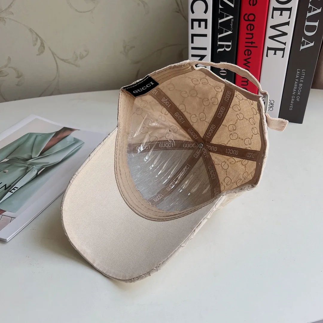 Special batch 🉐️70 🧢Gucci, 2022 summer baseball cap G family baseball cap letter embroidery fashion catwalk cap with playful personality, age-reducing fashion item, a must-have for fashionistas