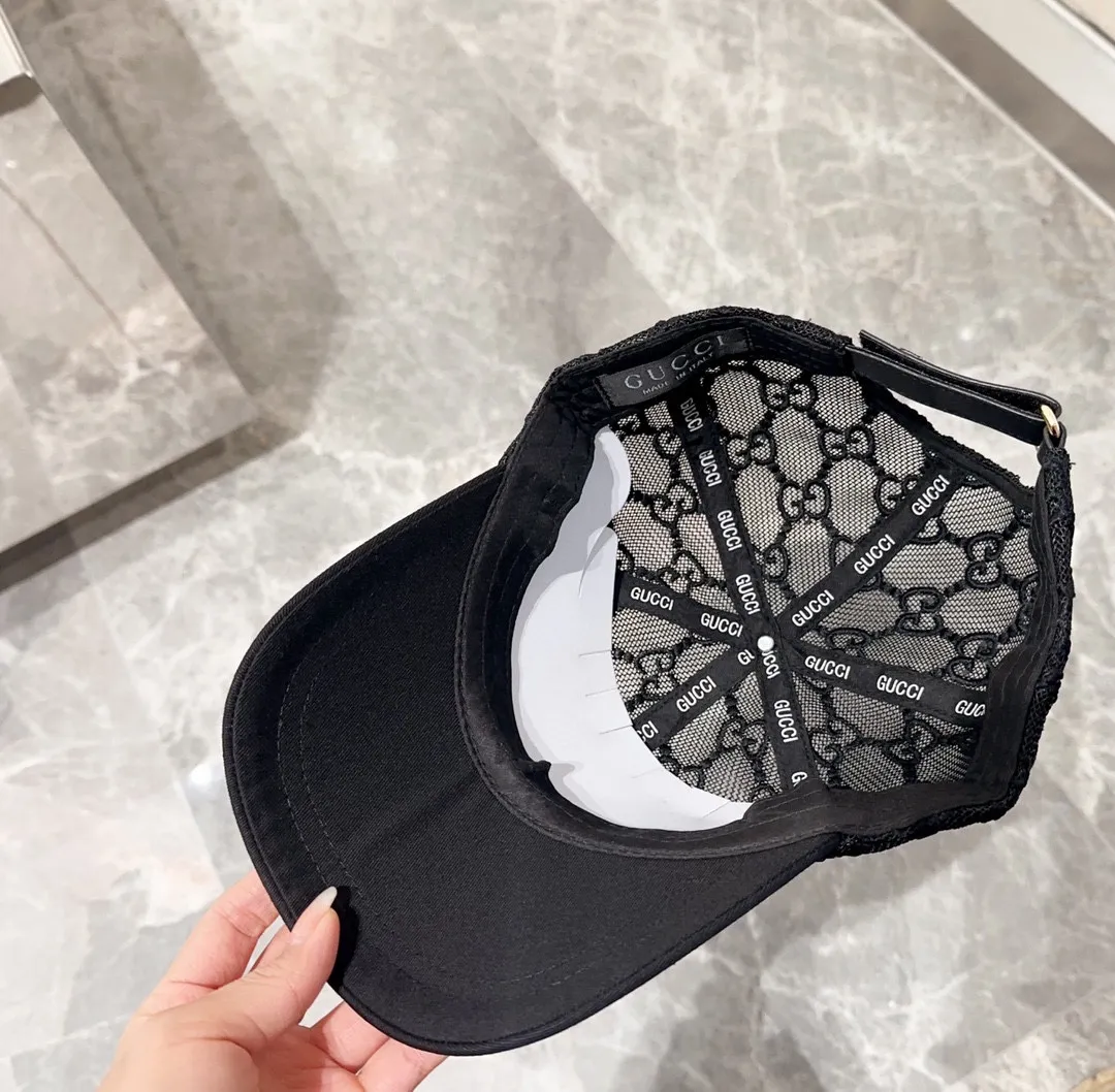 P60 GUCCI 2024 new simple embroidered baseball cap at the counter, very trendy! Casual and sports style, classic production, super easy to match!