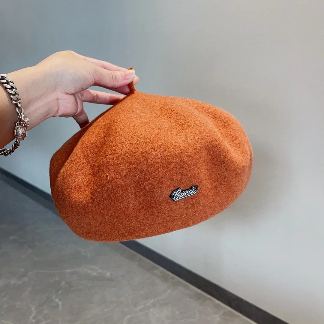 💰110¥ Gucci wool beret, pumpkin hat, super genuine 100% wool fabric, head circumference 57cm