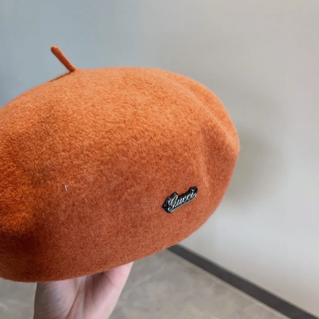 💰110¥ Gucci wool beret, pumpkin hat, super genuine 100% wool fabric, head circumference 57cm