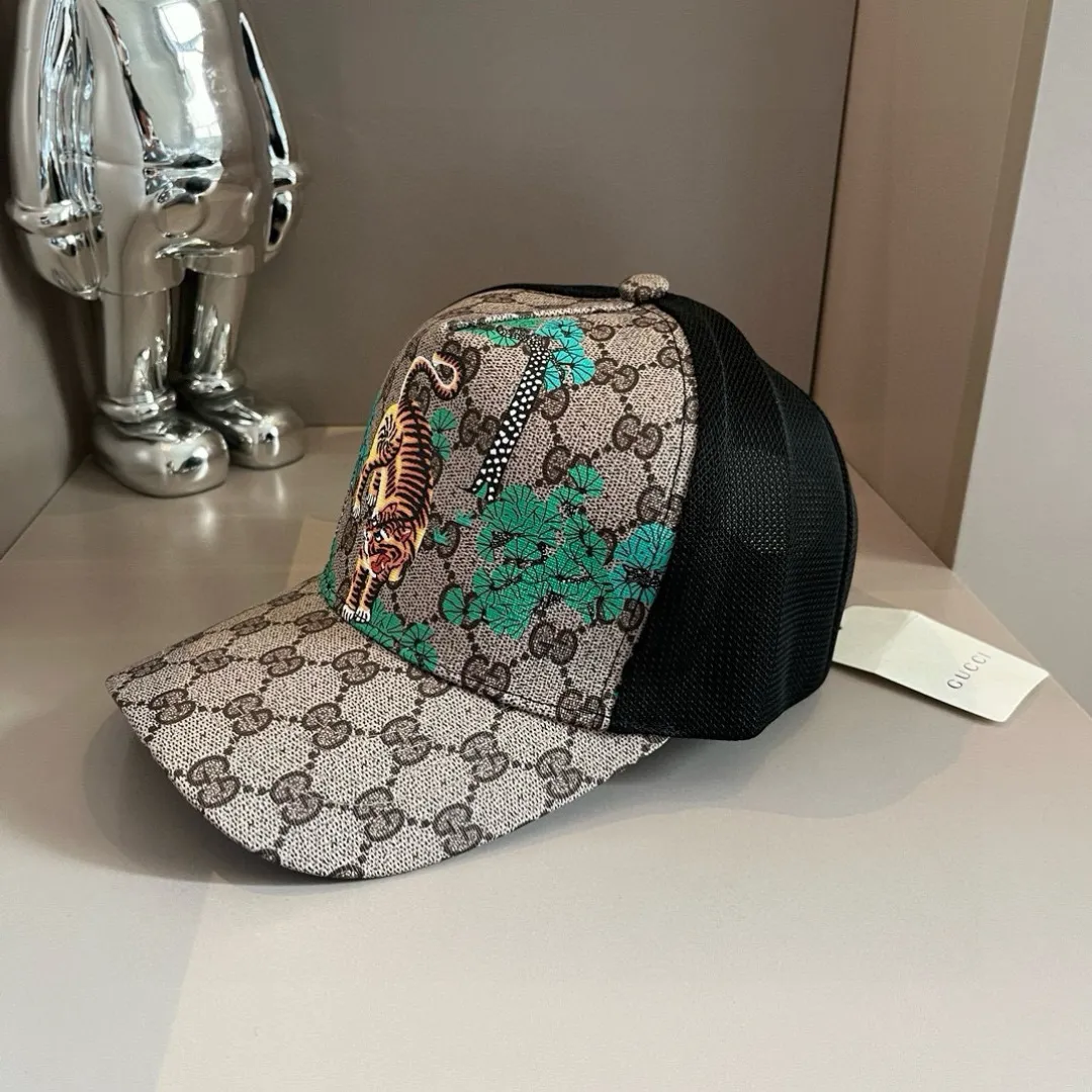 💰60¥ Gucci Gucci mesh baseball cap, unisex, casual running style