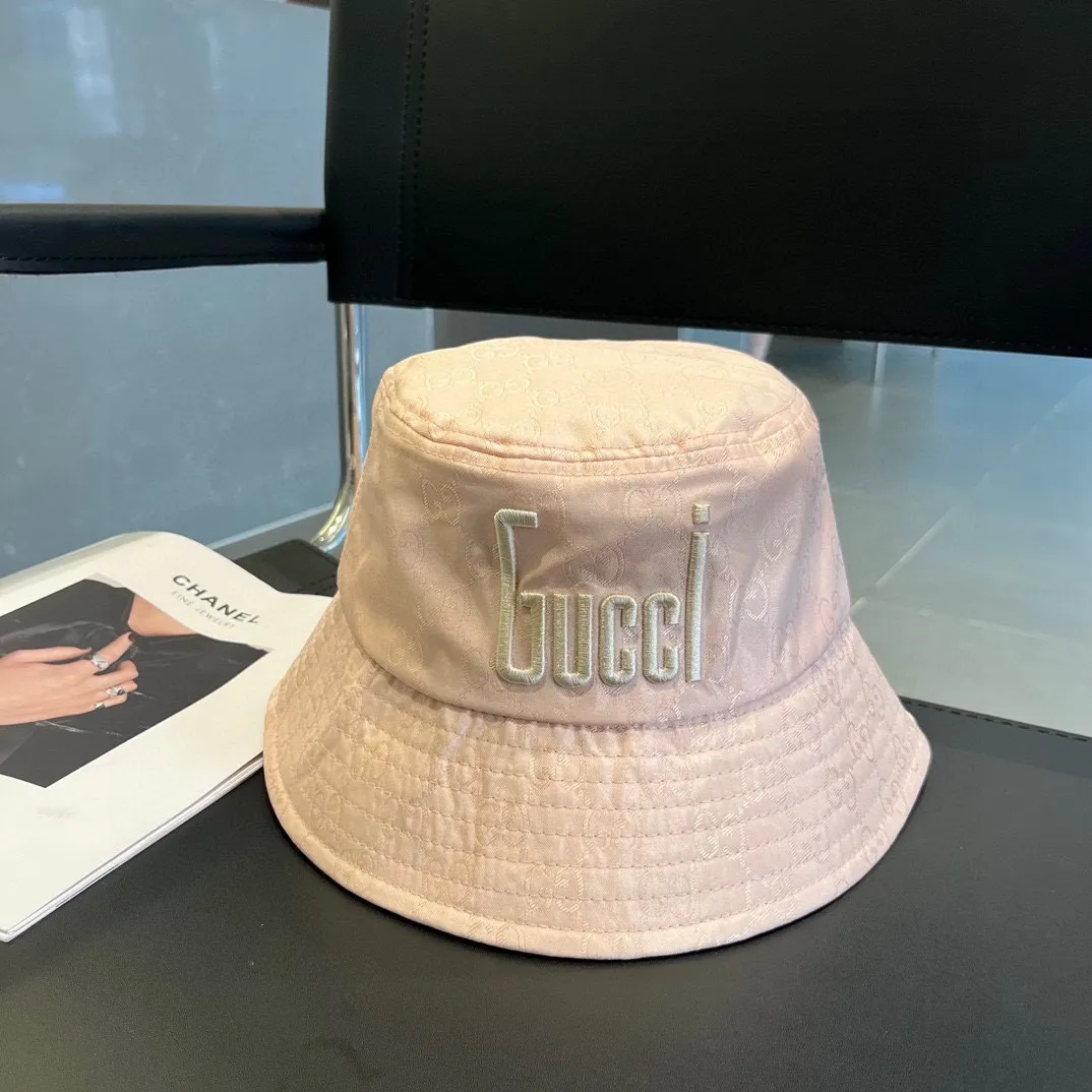 P70 Gucci 2023 spring and summer bucket hat, dark pattern GG fabric, head circumference 57cm, unisex