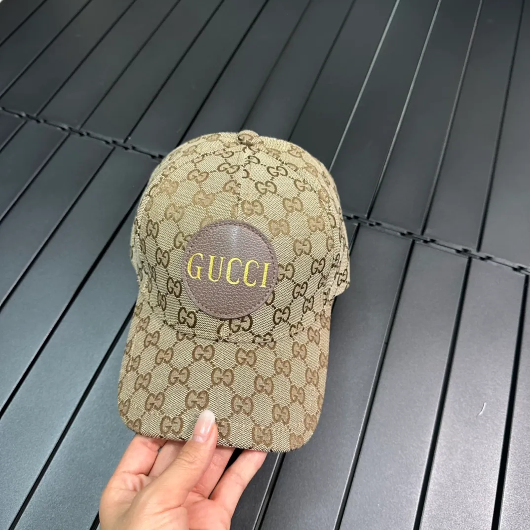 🉐60 [GUCCI] 2023 counter new simple embroidered baseball cap, very trendy! Casual and sports style, classic production, super easy to match!