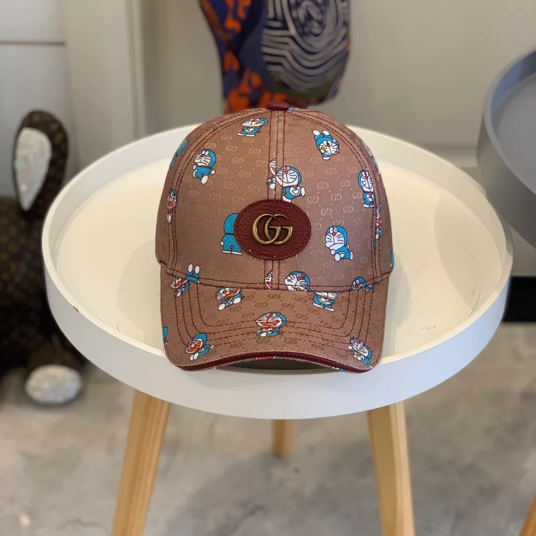 p90 Gucci 2021 spring and summer new styles released! Jingle Cat! Gucci (Gucci) new original baseball cap, Doraemon & Gucci collaboration model, 1:1 at the counter, popular on behalf of purchase, versatile style for men and women, great quality! The basic head circumference is 56cm, and the patch is adjustable.