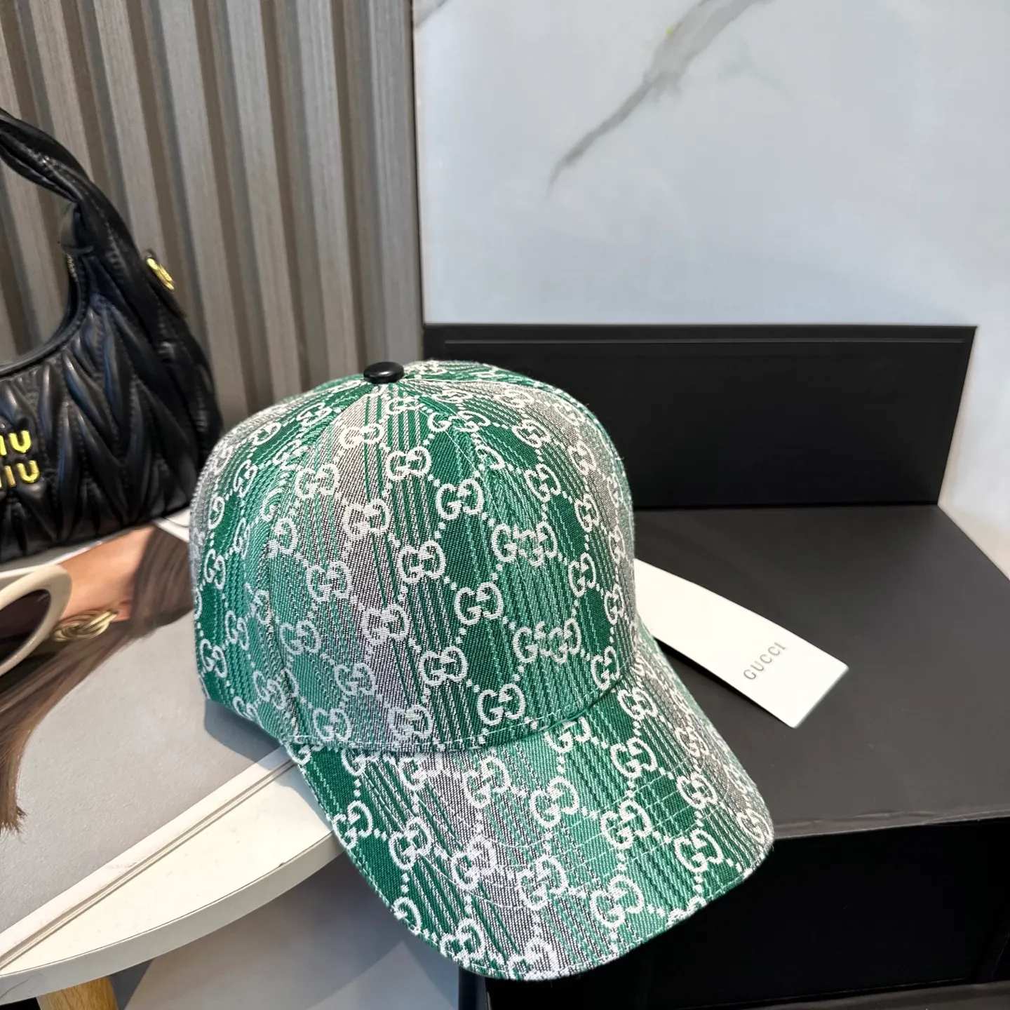 P56 GUCCI Gucci 2025 counter new jacquard baseball cap🧢very trendy! Casual and sports style, classic production, super easy to match! Look small