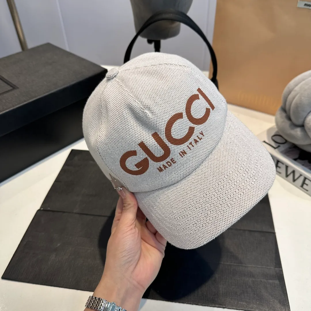 P60 GUCCI Gucci 2025 counter new simple embroidered fisherman hat, very trendy! Casual and sports style, classic production, super easy to match!