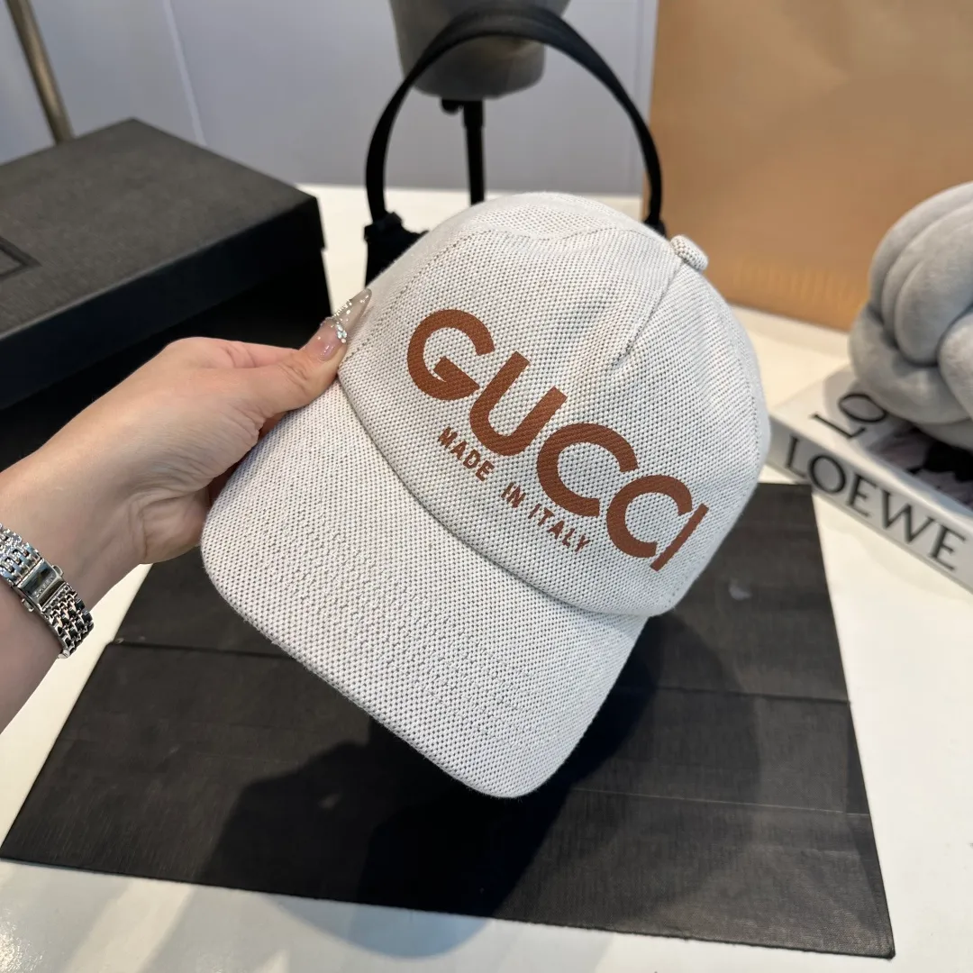 P60 GUCCI Gucci 2025 counter new simple embroidered fisherman hat, very trendy! Casual and sports style, classic production, super easy to match!