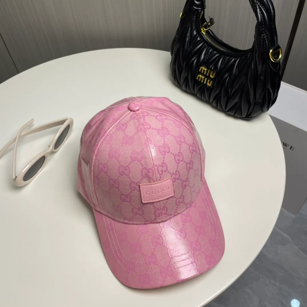 P60【GUCCI】🌸2024 official website is online simultaneously🎊 Korean version of the new British classic casual atmosphere customized model 1:1 original quality unisex baseball cap Meibang three-dimensional printed geological fabric high version quality🔥🔥🔥