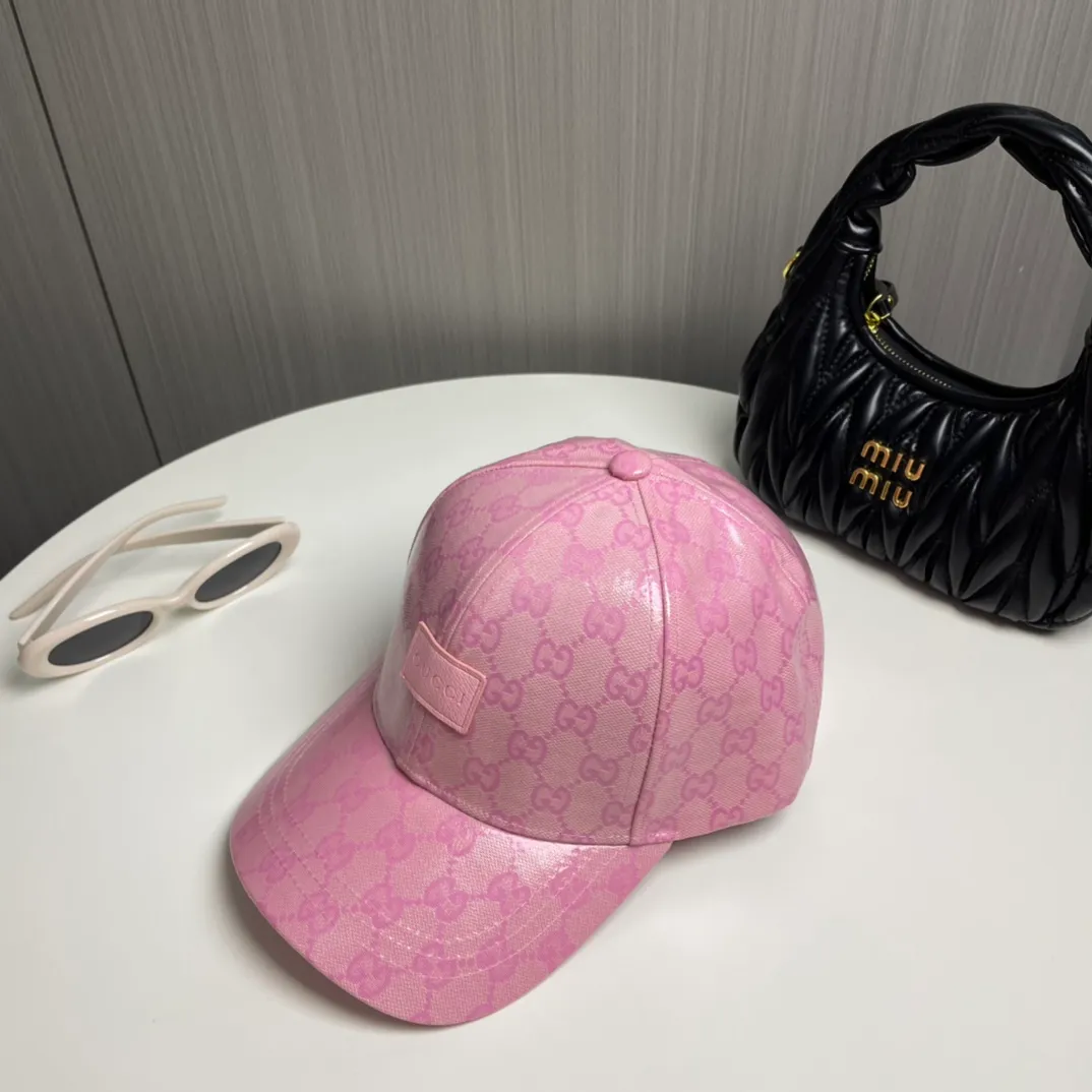 P60【GUCCI】🌸2024 official website is online simultaneously🎊 Korean version of the new British classic casual atmosphere customized model 1:1 original quality unisex baseball cap Meibang three-dimensional printed geological fabric high version quality🔥🔥🔥