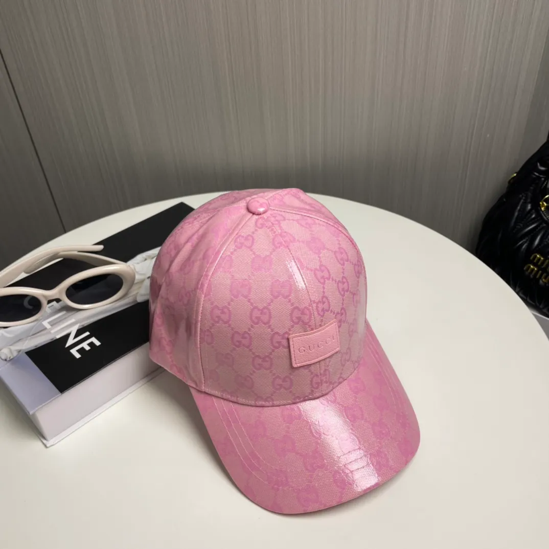 P60【GUCCI】🌸2024 official website is online simultaneously🎊 Korean version of the new British classic casual atmosphere customized model 1:1 original quality unisex baseball cap Meibang three-dimensional printed geological fabric high version quality🔥🔥🔥