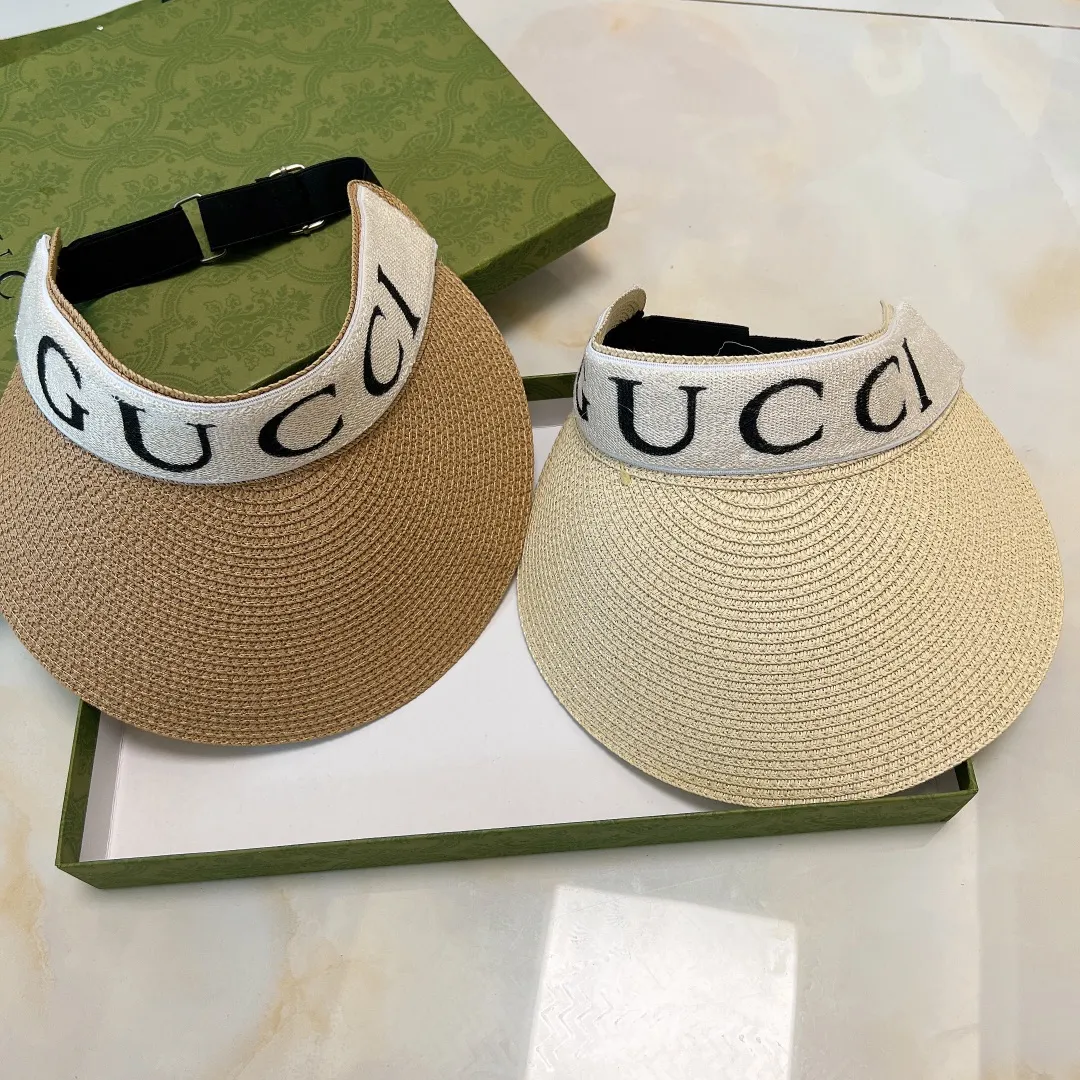 🉐60💛 Comes with dust bag [GUCCI] 2023 summer new hot visor empty top hat, shipped by big brands, super convenient! Good match! A must when going out on the street