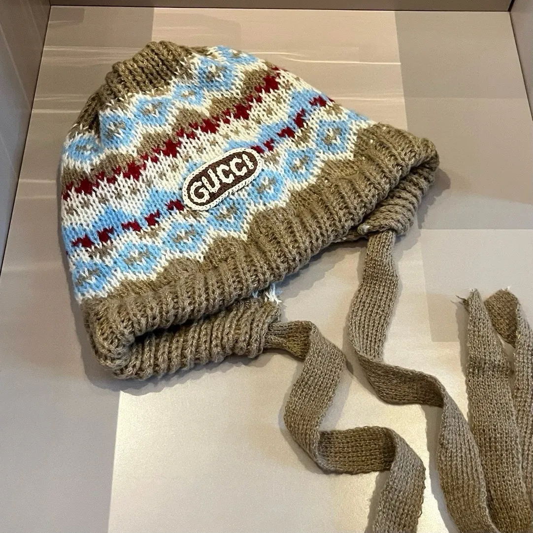 💰90¥ Gucci new knitted cold hat ear protection hat