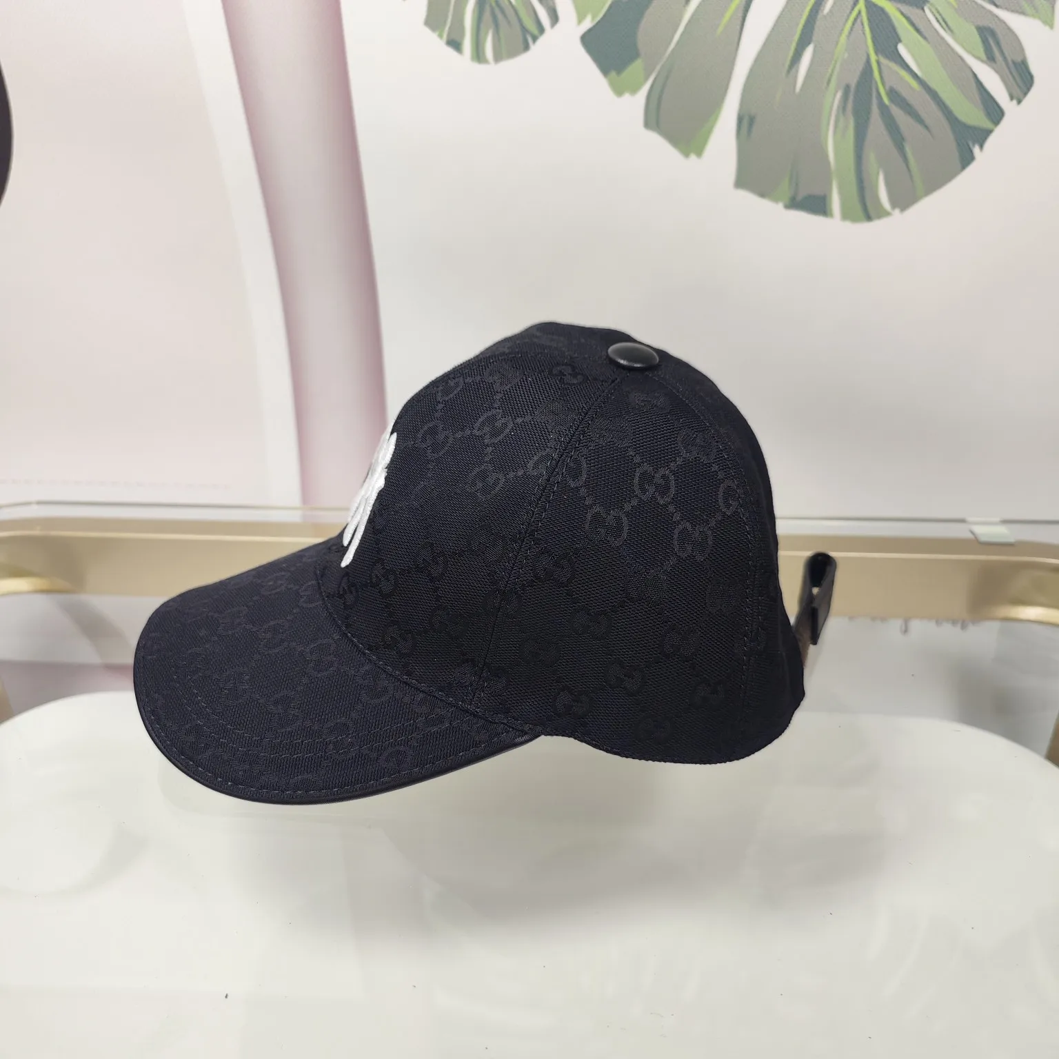 Batch 90 ny joint GUCCI high version original single pair flower official website baseball cap [issued]